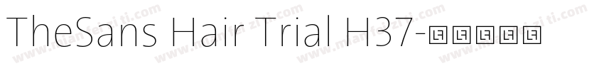 TheSans Hair Trial H37字体转换